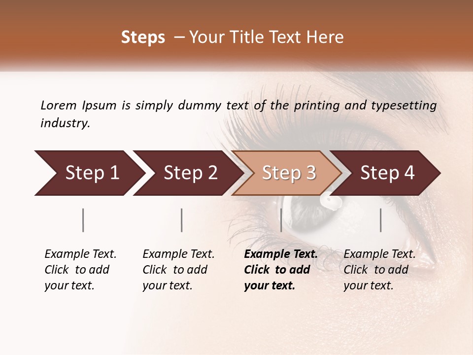Beautiful Girl Eye PowerPoint Template