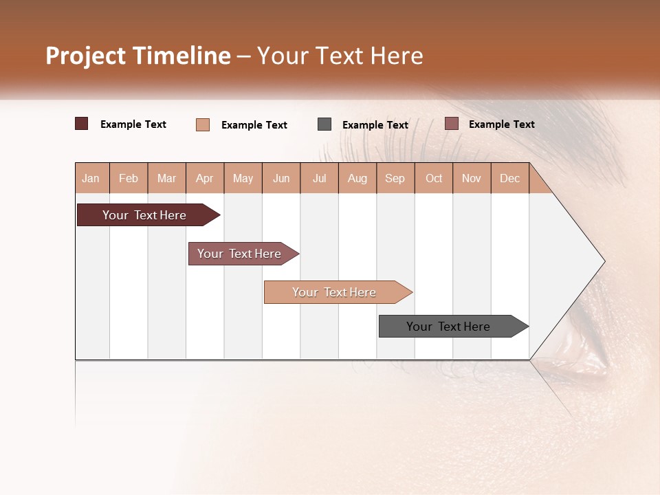 Beautiful Girl Eye PowerPoint Template