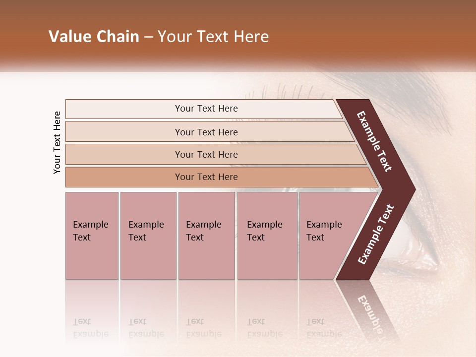 Beautiful Girl Eye PowerPoint Template