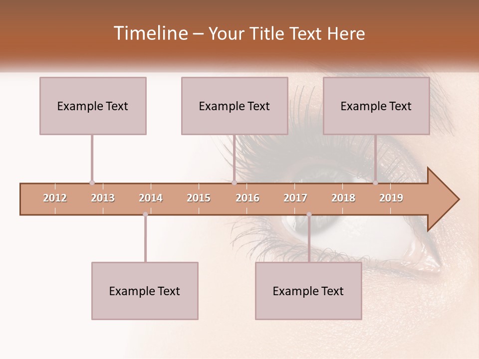 Beautiful Girl Eye PowerPoint Template