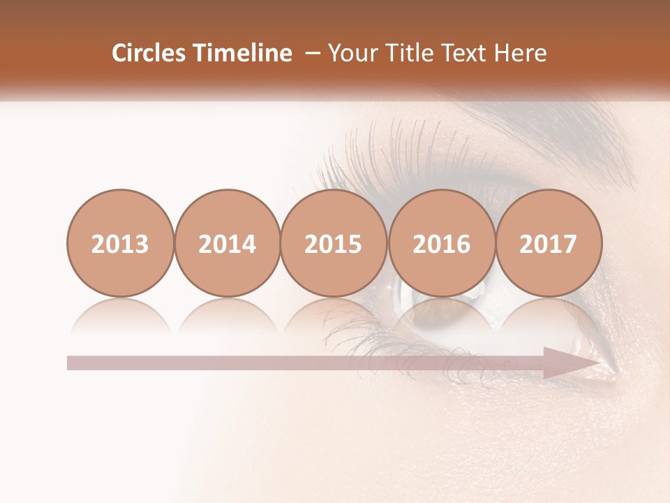Beautiful Girl Eye PowerPoint Template