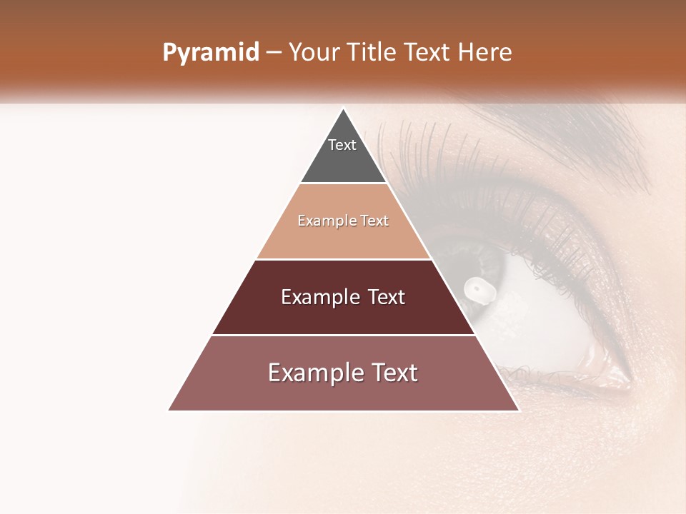 Beautiful Girl Eye PowerPoint Template