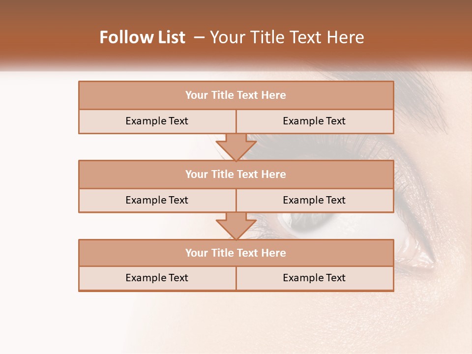 Beautiful Girl Eye PowerPoint Template