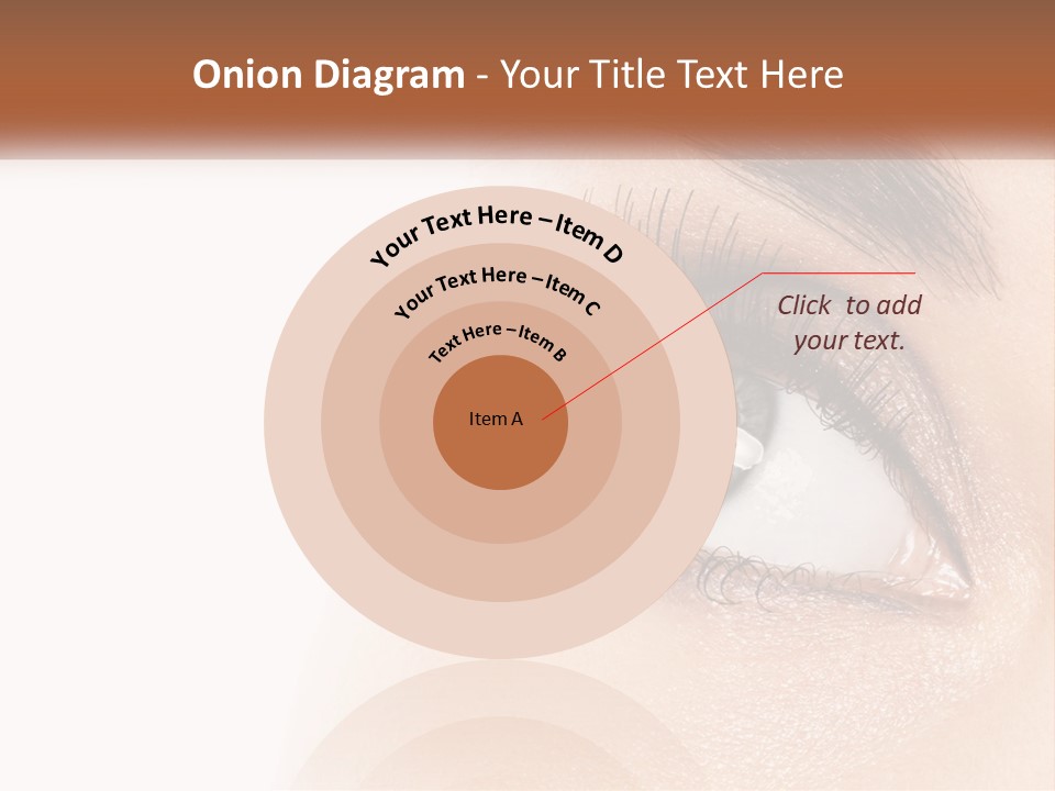 Beautiful Girl Eye PowerPoint Template