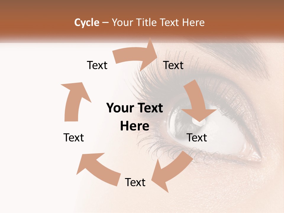 Beautiful Girl Eye PowerPoint Template