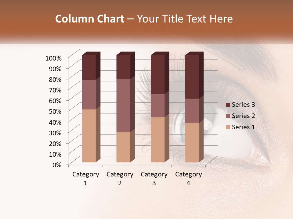 Beautiful Girl Eye PowerPoint Template