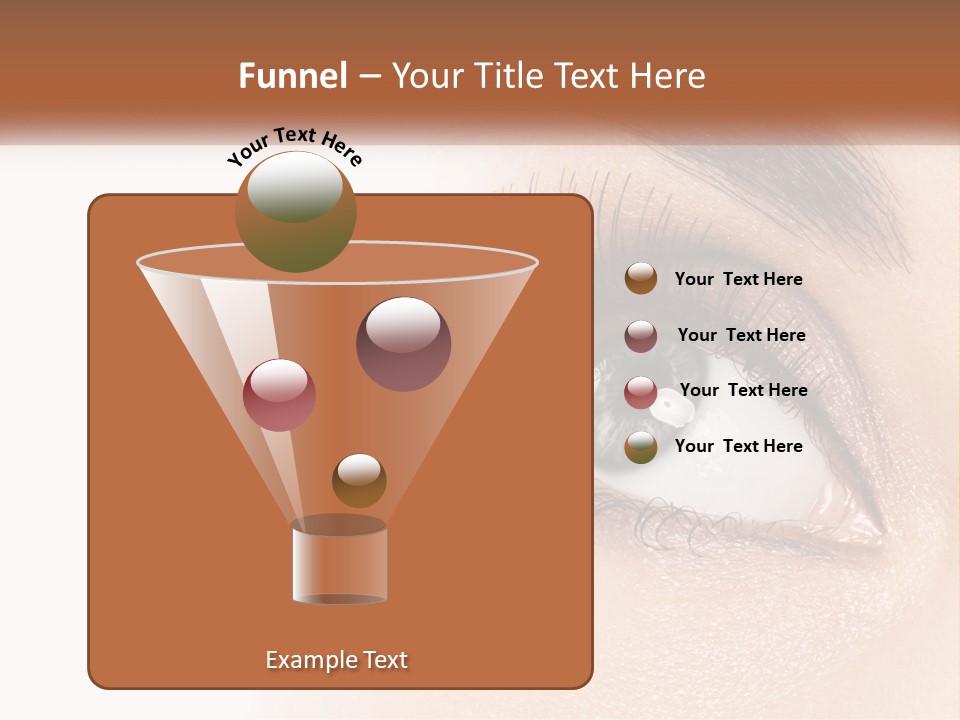 Beautiful Girl Eye PowerPoint Template