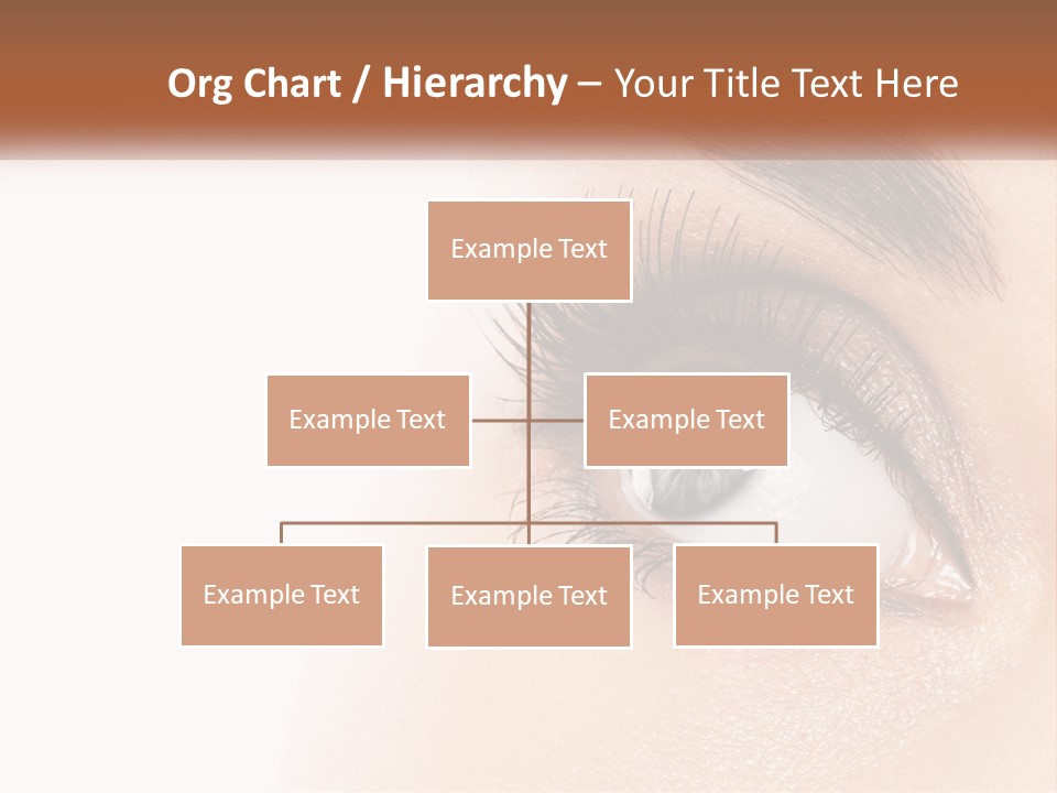 Beautiful Girl Eye PowerPoint Template