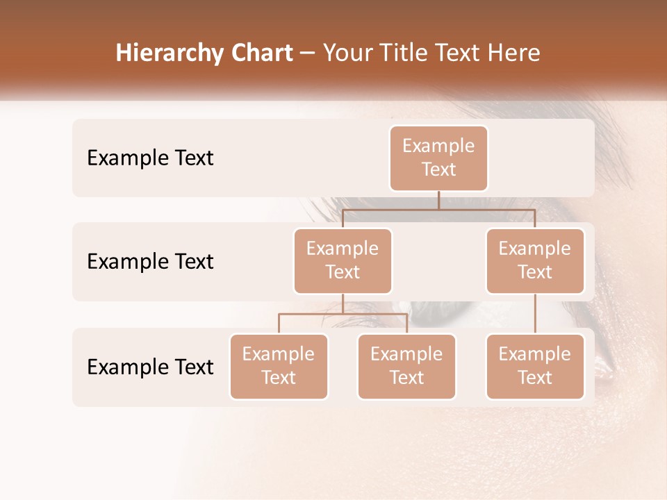 Beautiful Girl Eye PowerPoint Template