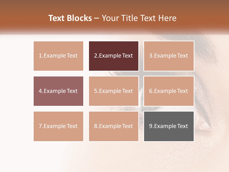 Beautiful Girl Eye PowerPoint Template