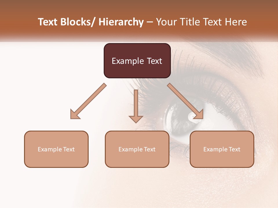 Beautiful Girl Eye PowerPoint Template