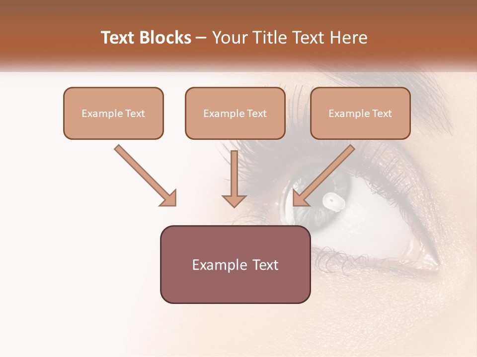 Beautiful Girl Eye PowerPoint Template