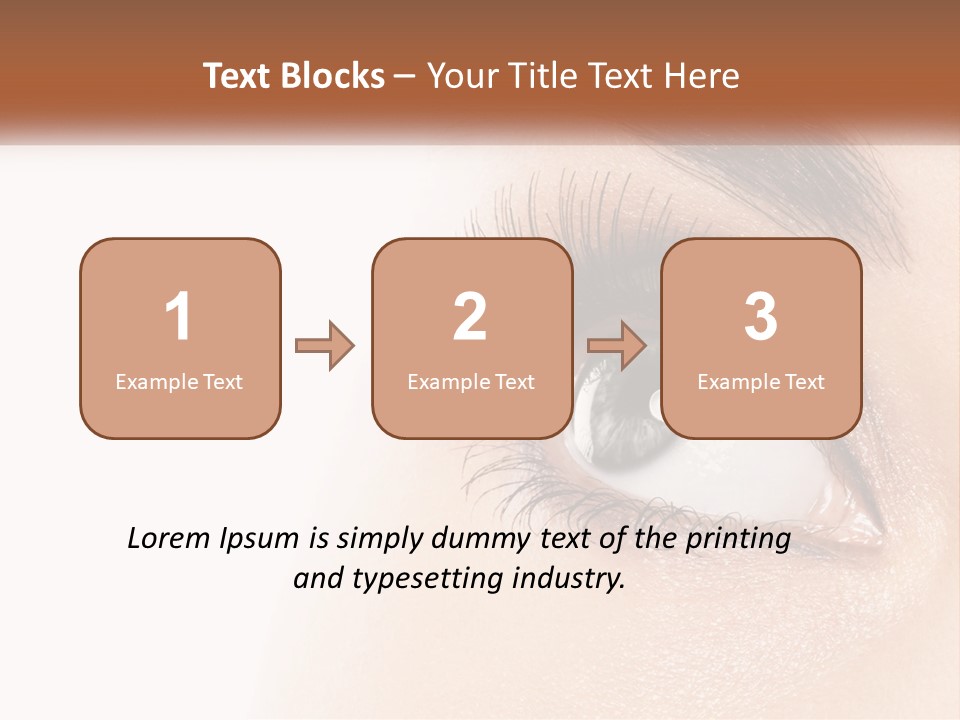 Beautiful Girl Eye PowerPoint Template