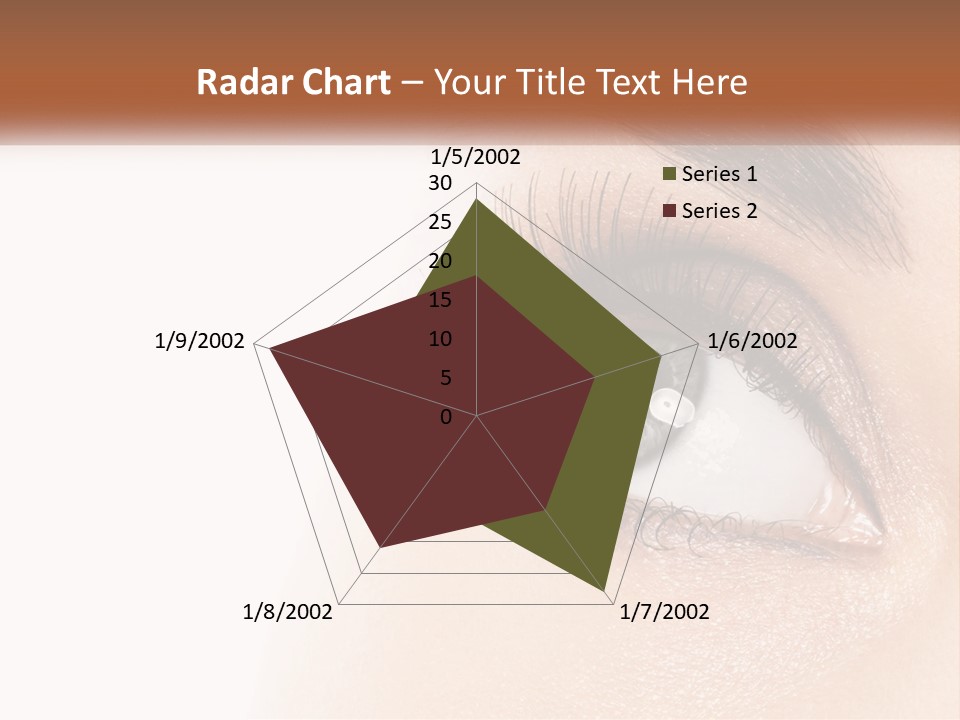 Beautiful Girl Eye PowerPoint Template