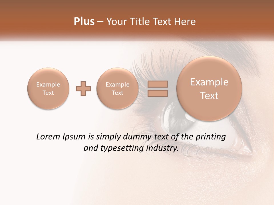 Beautiful Girl Eye PowerPoint Template