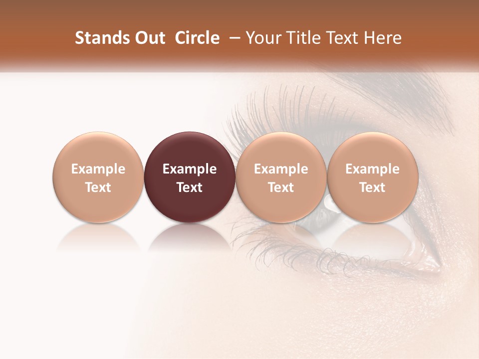 Beautiful Girl Eye PowerPoint Template