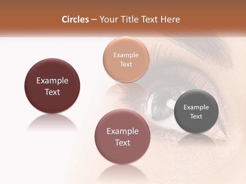 Beautiful Girl Eye PowerPoint Template
