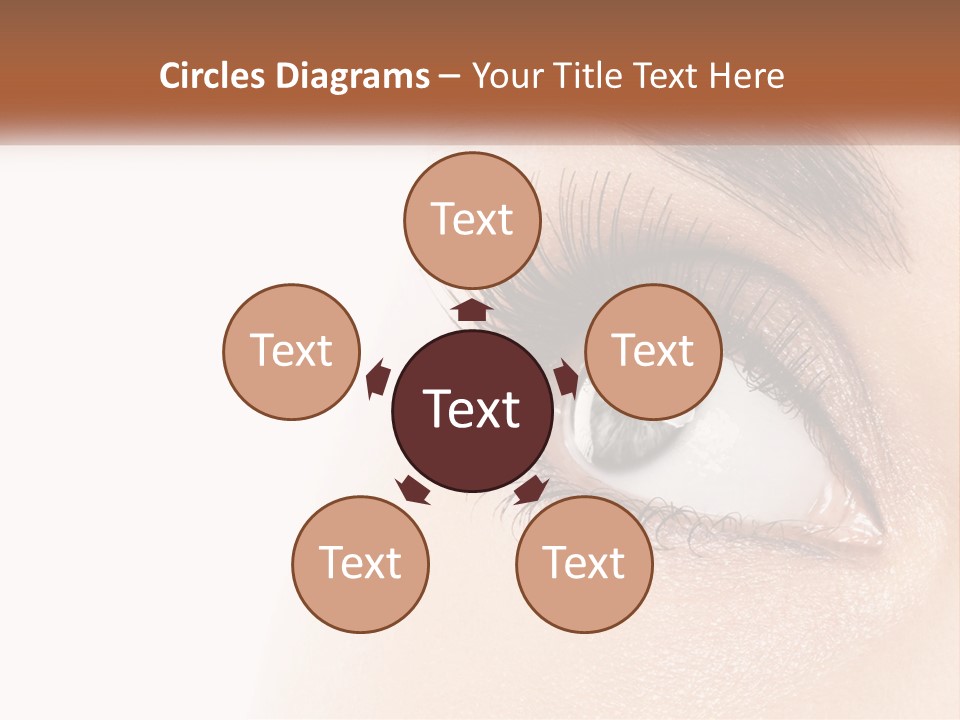 Beautiful Girl Eye PowerPoint Template