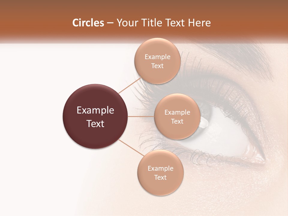 Beautiful Girl Eye PowerPoint Template