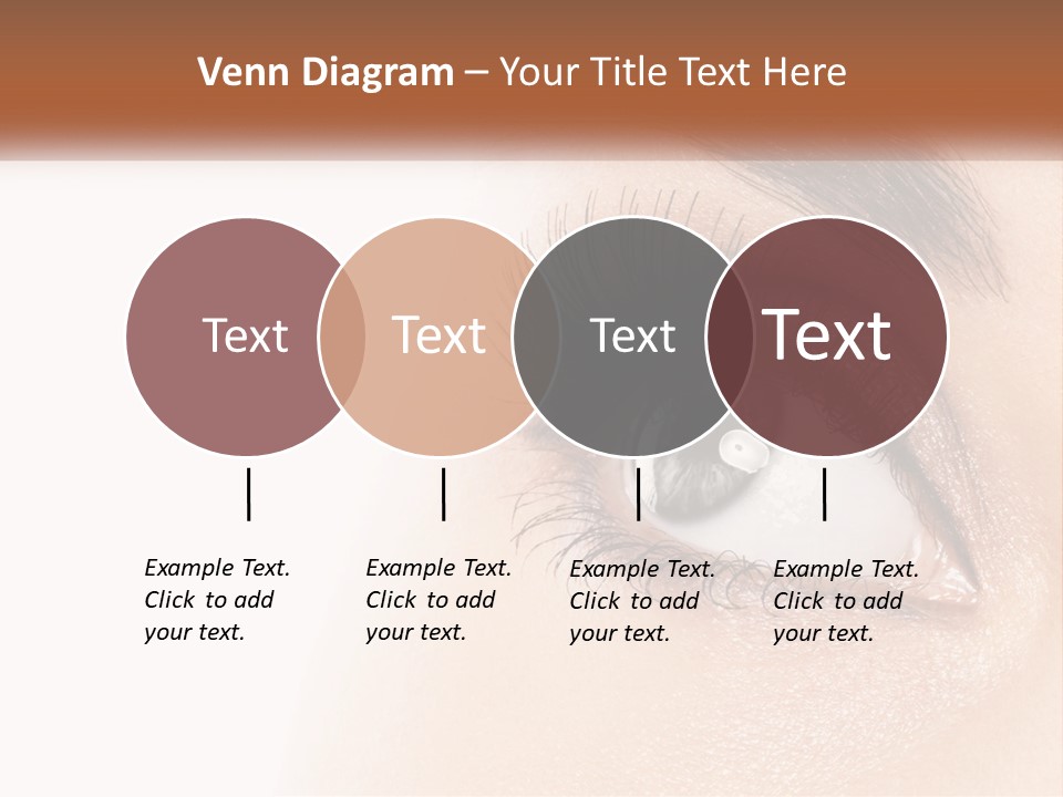 Beautiful Girl Eye PowerPoint Template