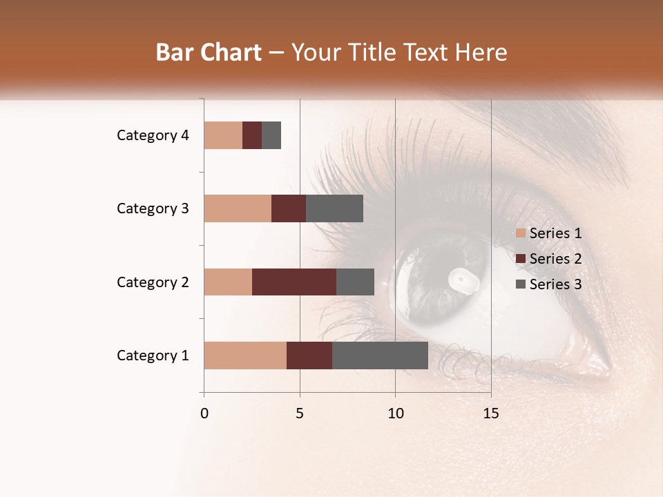 Beautiful Girl Eye PowerPoint Template