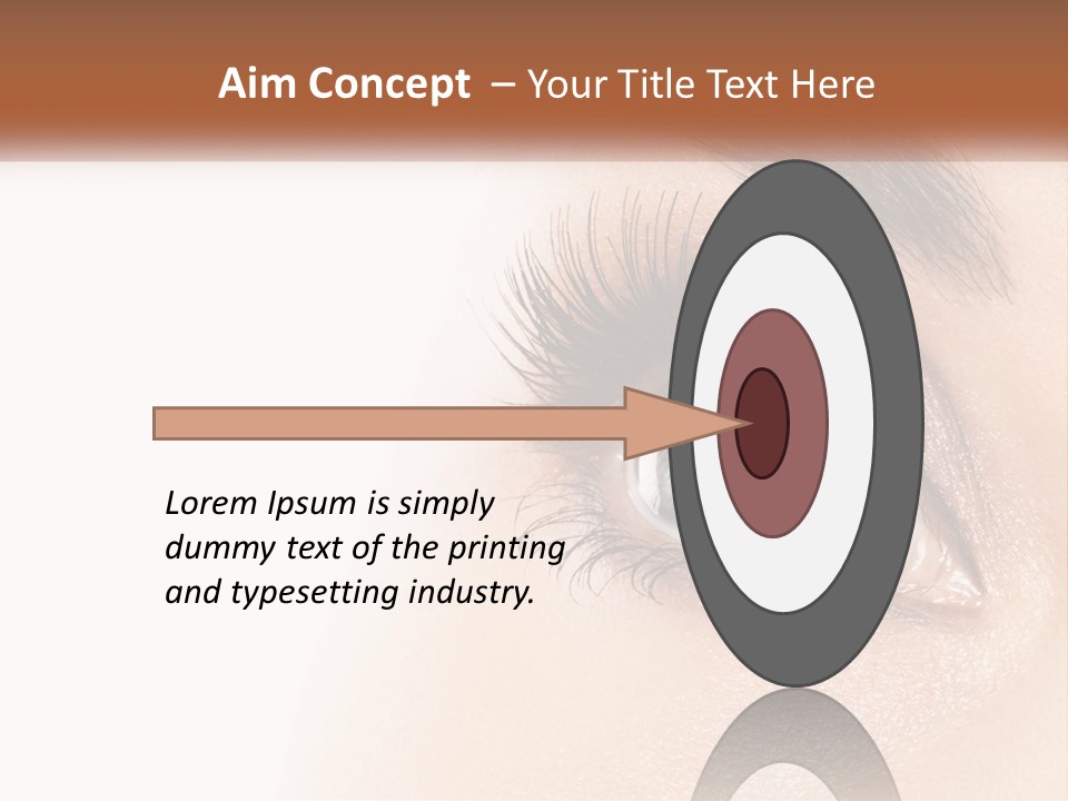 Beautiful Girl Eye PowerPoint Template