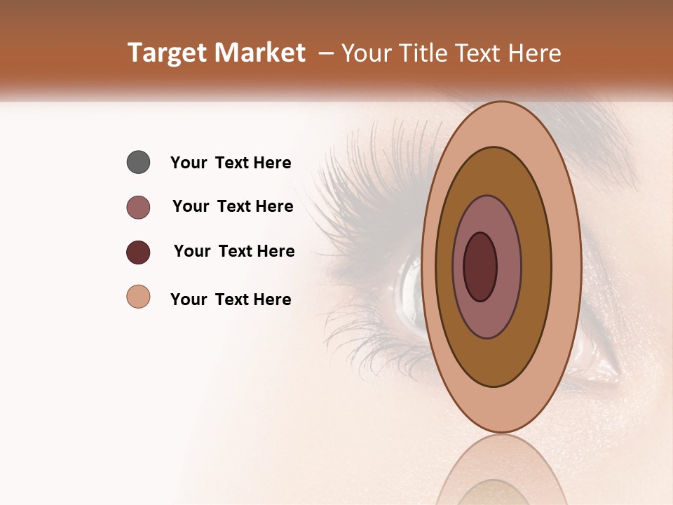Beautiful Girl Eye PowerPoint Template