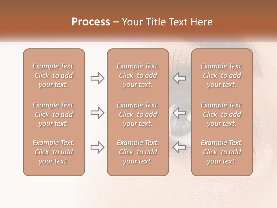 Beautiful Girl Eye PowerPoint Template