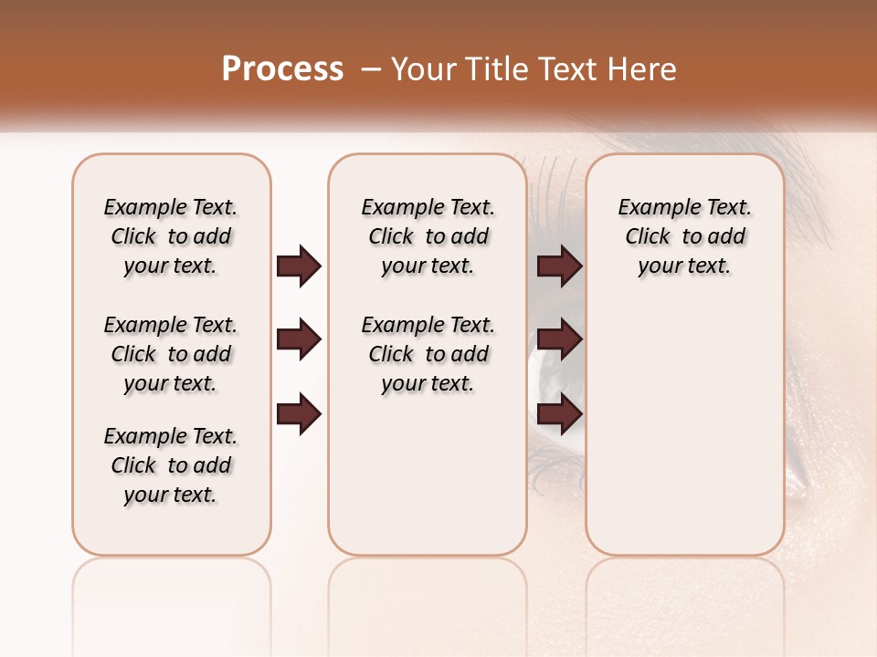 Beautiful Girl Eye PowerPoint Template
