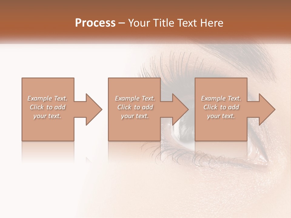 Beautiful Girl Eye PowerPoint Template