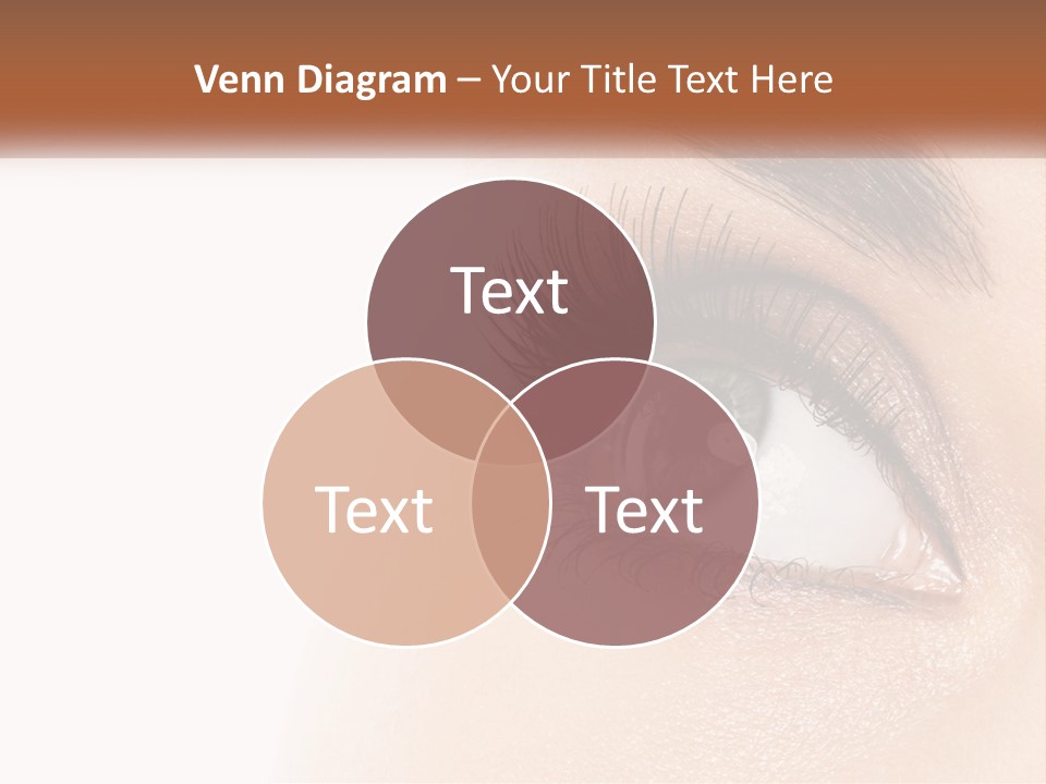 Beautiful Girl Eye PowerPoint Template