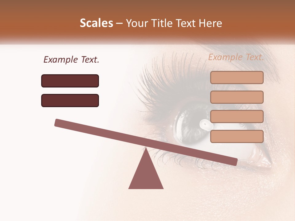 Beautiful Girl Eye PowerPoint Template