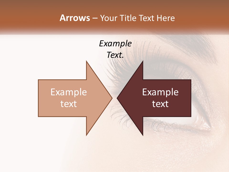 Beautiful Girl Eye PowerPoint Template