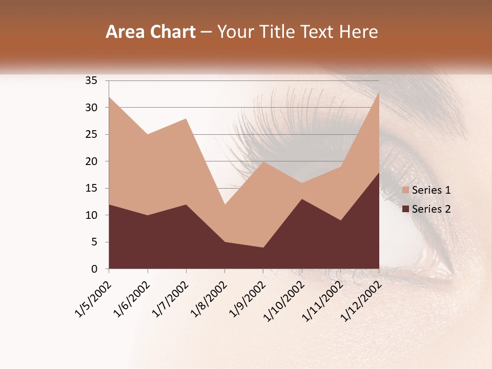 Beautiful Girl Eye PowerPoint Template