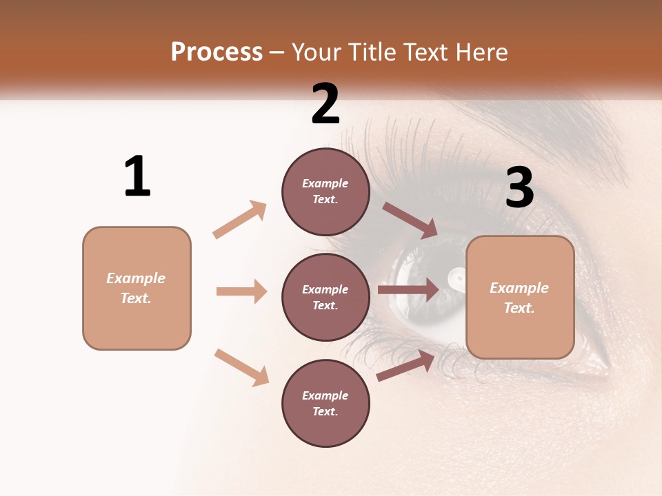 Beautiful Girl Eye PowerPoint Template