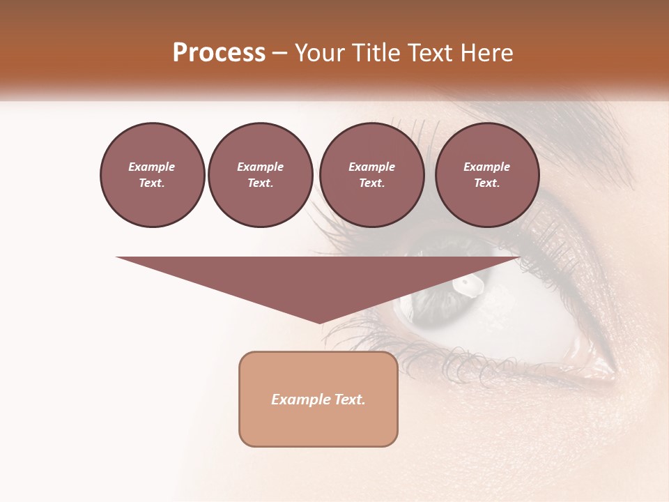 Beautiful Girl Eye PowerPoint Template