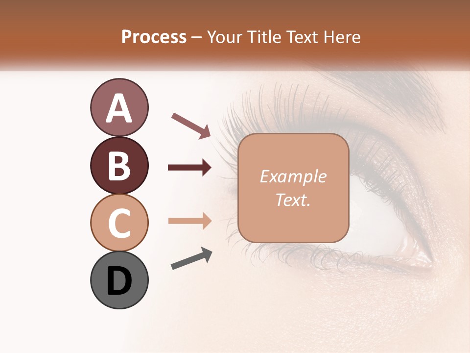 Beautiful Girl Eye PowerPoint Template