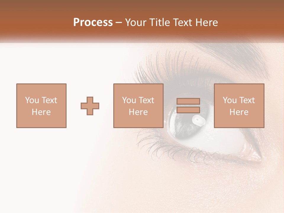 Beautiful Girl Eye PowerPoint Template