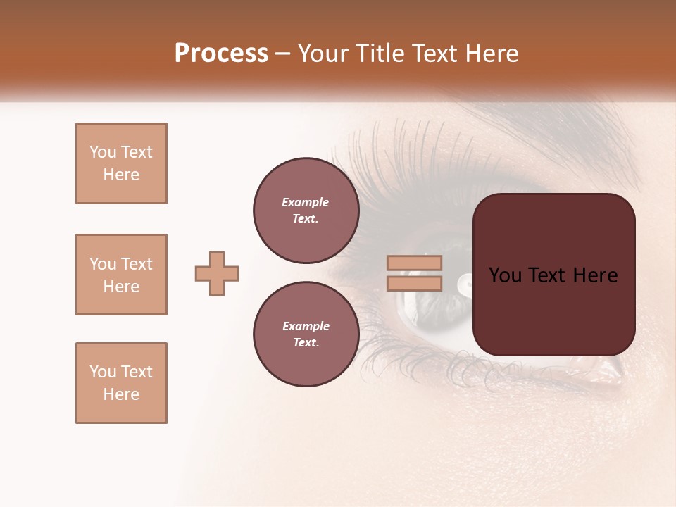Beautiful Girl Eye PowerPoint Template