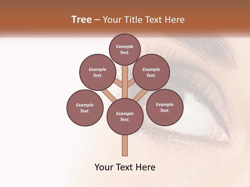 Beautiful Girl Eye PowerPoint Template