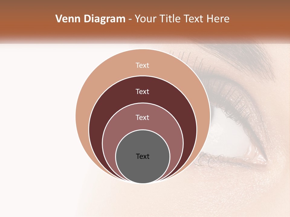 Beautiful Girl Eye PowerPoint Template