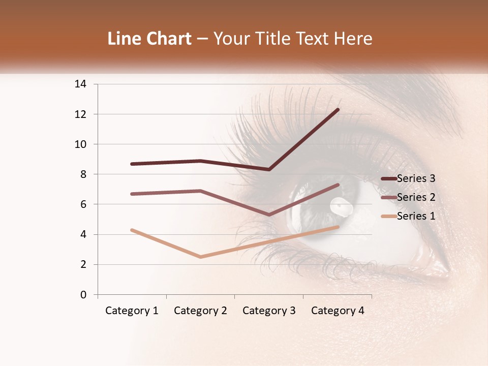 Beautiful Girl Eye PowerPoint Template