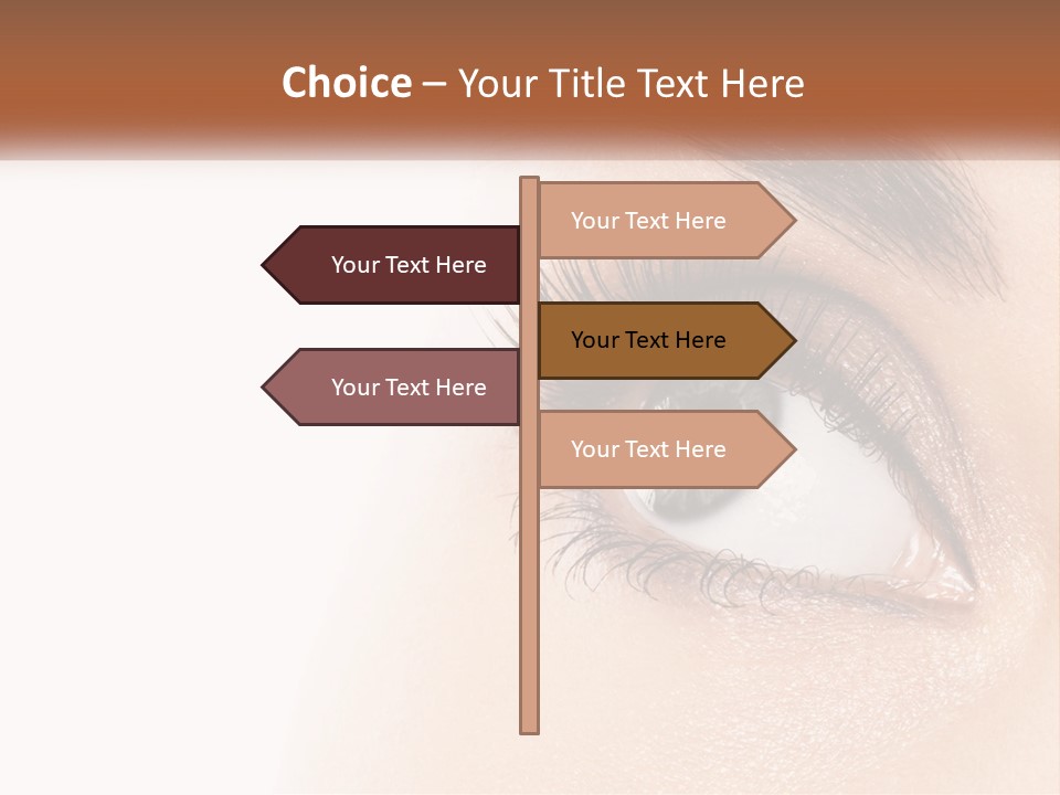 Beautiful Girl Eye PowerPoint Template