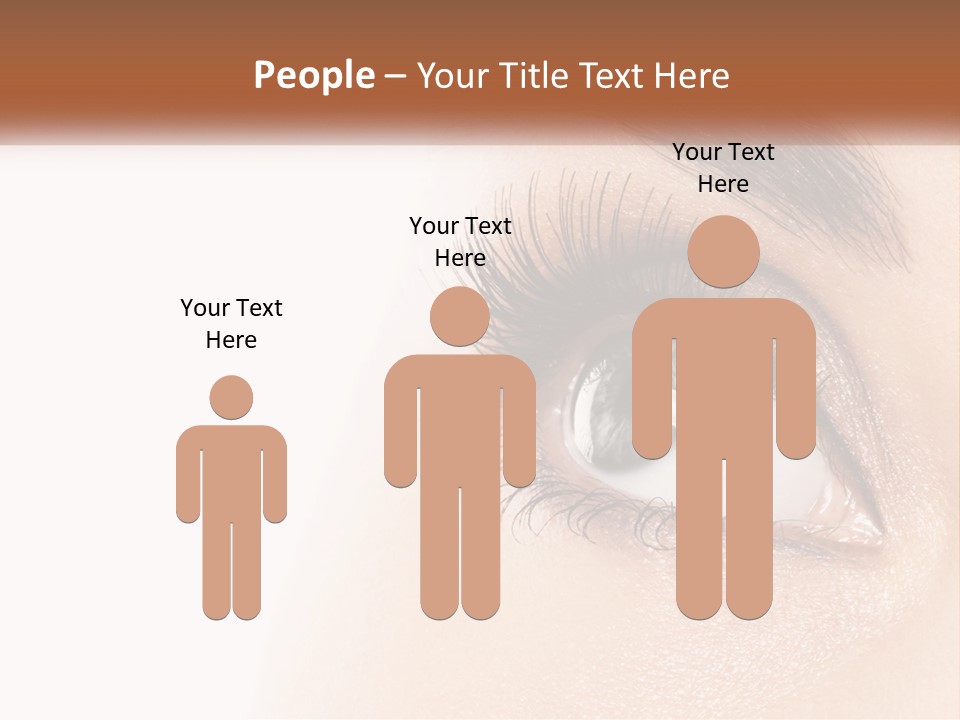 Beautiful Girl Eye PowerPoint Template