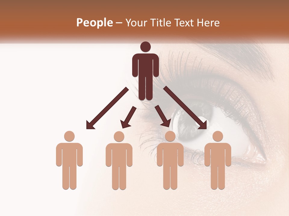 Beautiful Girl Eye PowerPoint Template