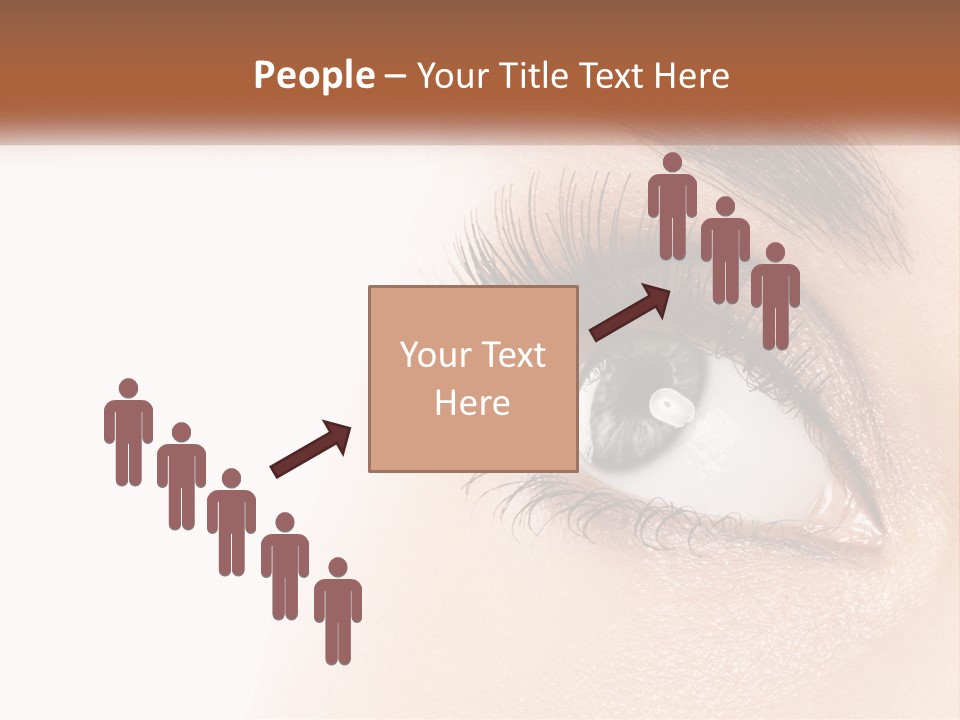 Beautiful Girl Eye PowerPoint Template