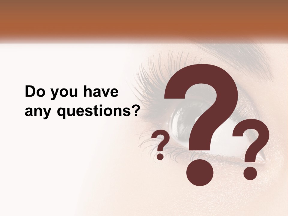 Beautiful Girl Eye PowerPoint Template