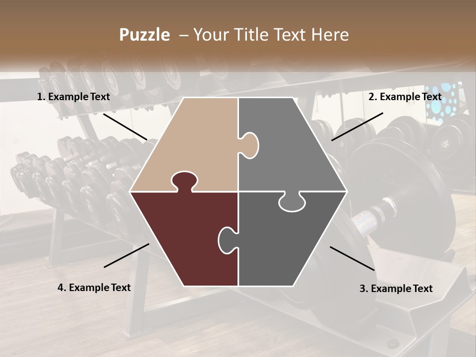Dumbbells In The Gym PowerPoint Template