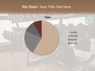 Dumbbells In The Gym PowerPoint Template