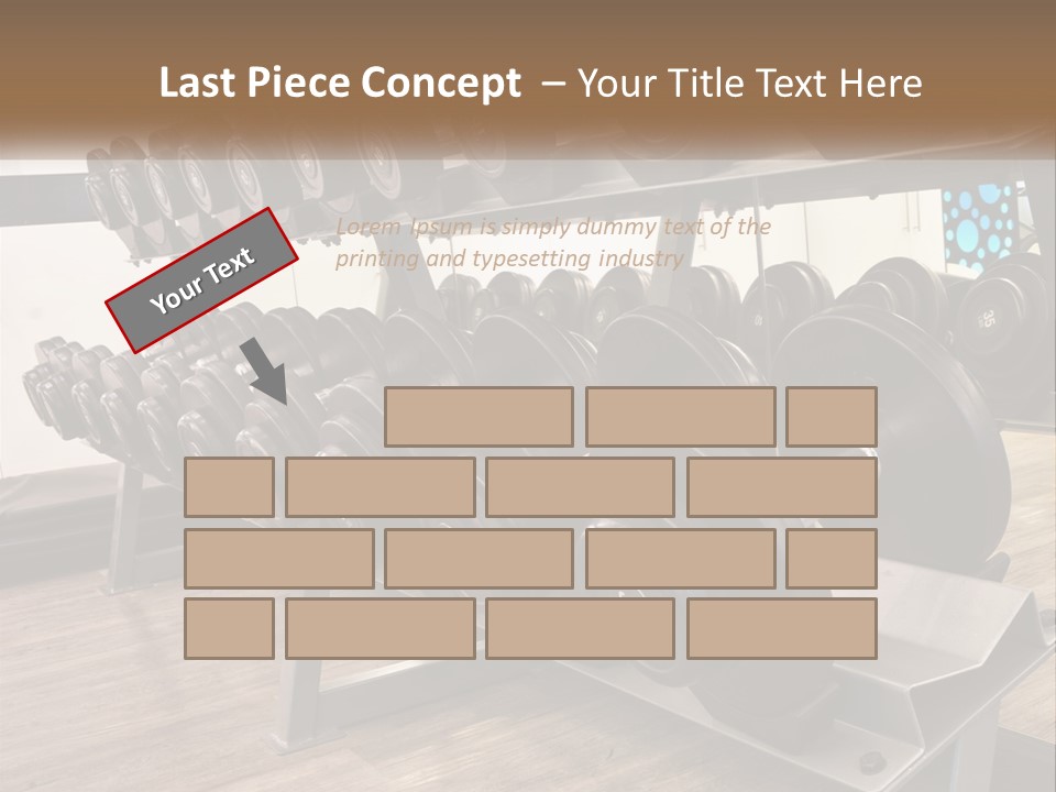 Dumbbells In The Gym PowerPoint Template